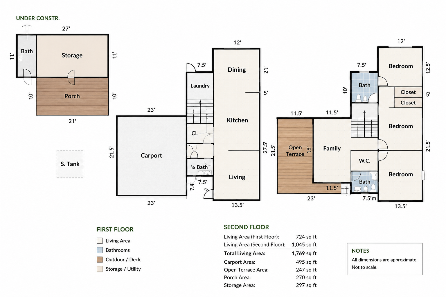 Floor plan of Home For Sale in PR showing all rooms and both levels